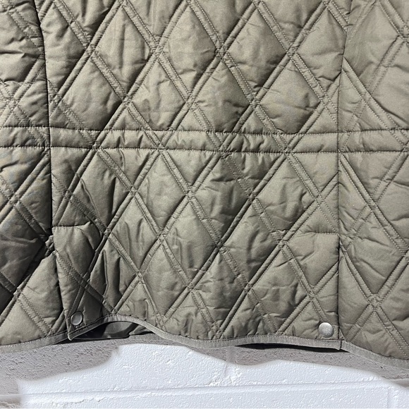 Eddie Bauer Quilted Riding Snap Closure Jacket Women’s Large Brown/Olive B1 - Picture 4 of 16